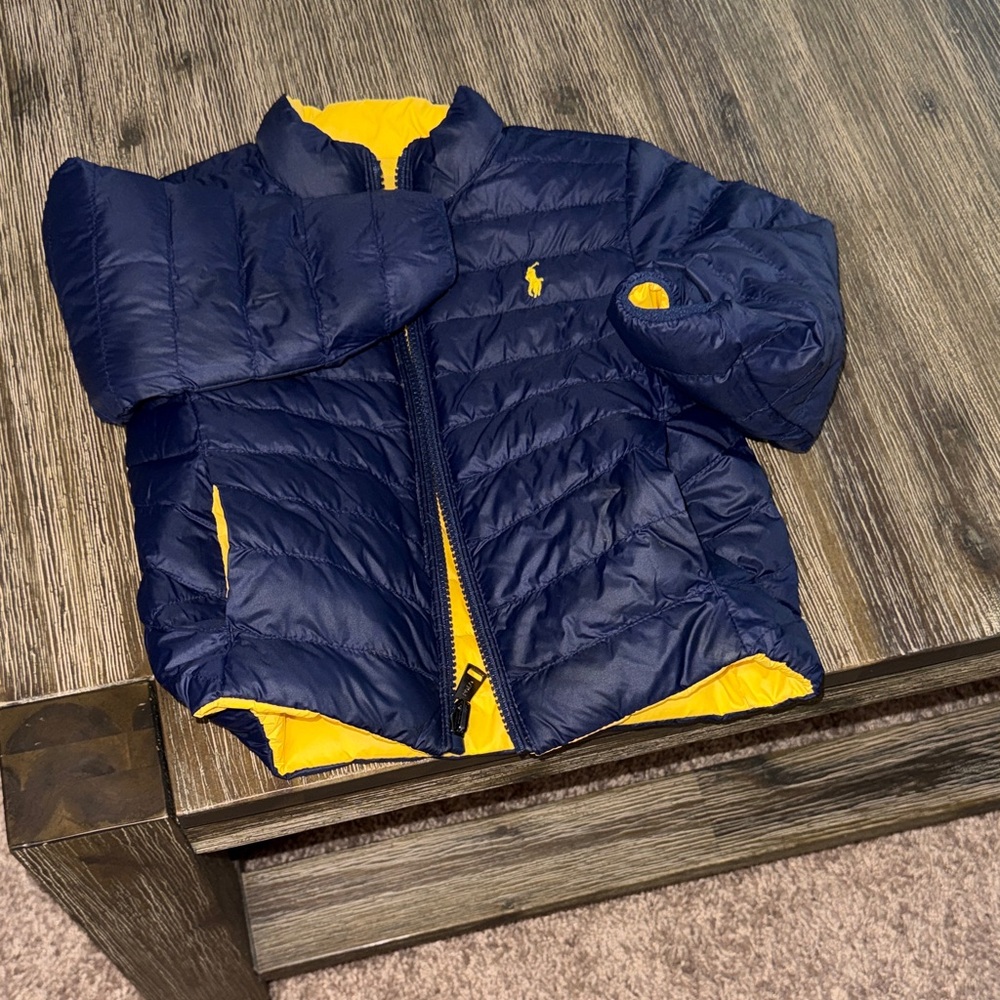 Yellow Kids Puffer Jacket - Picture 3 of 5